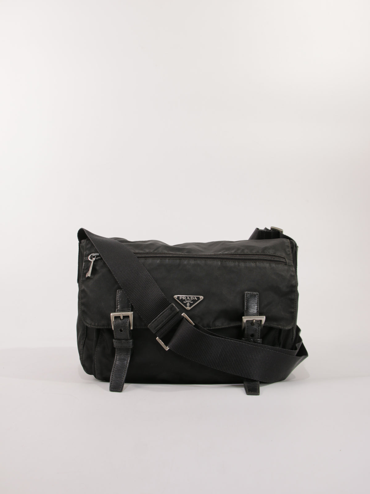 PRADA - DOUBLE BUCKLE MESSENGER