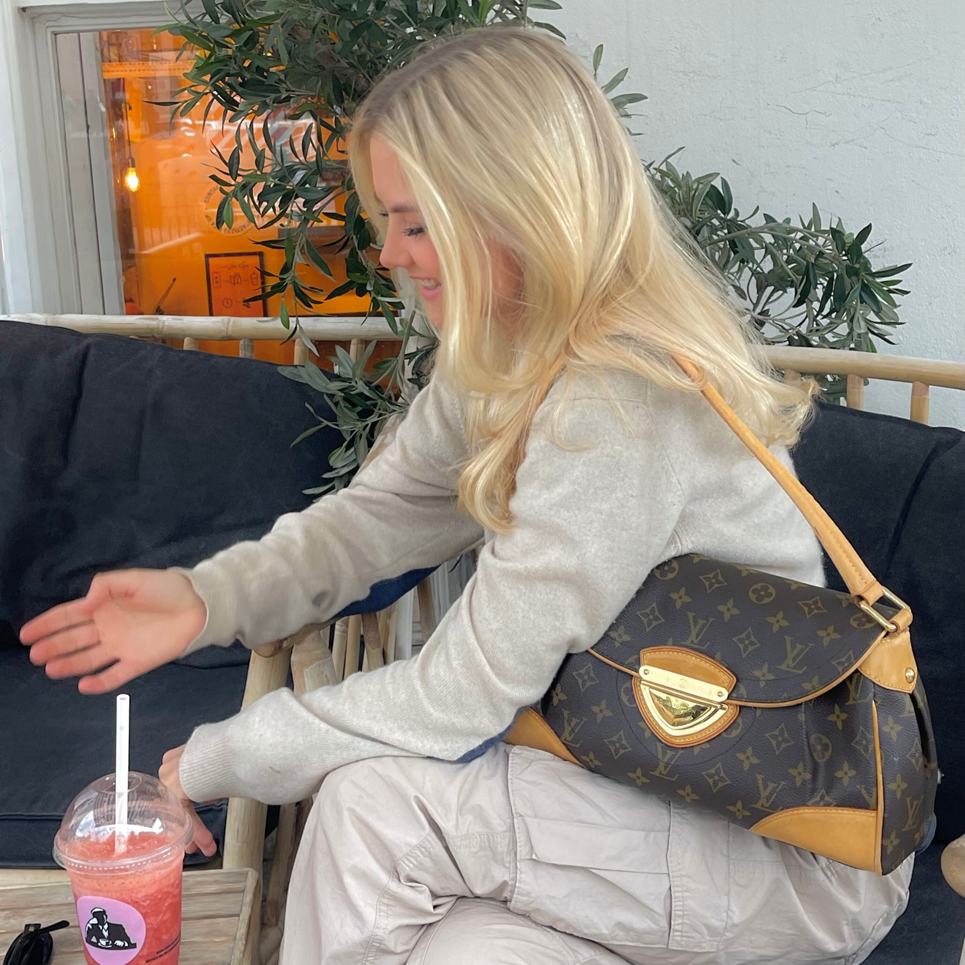 Louis Vuitton Beverly MM Brown Canvas