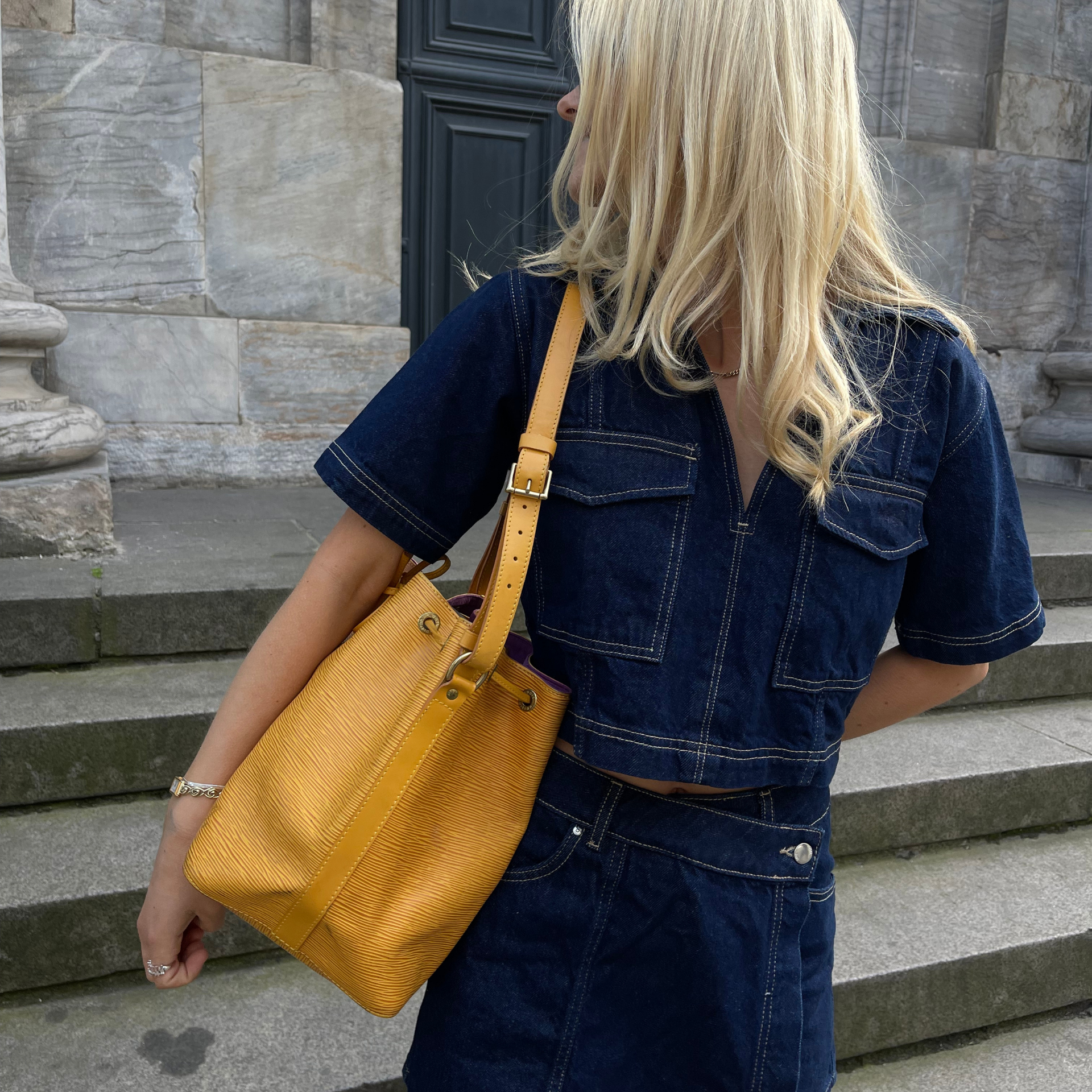 Louis Vuitton Petit Noé Yellow Epi leather