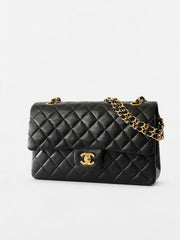 Chanel Medium Classic Flap Black Leather