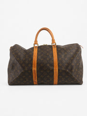 Louis Vuitton Keepall 50 Brown Canvas