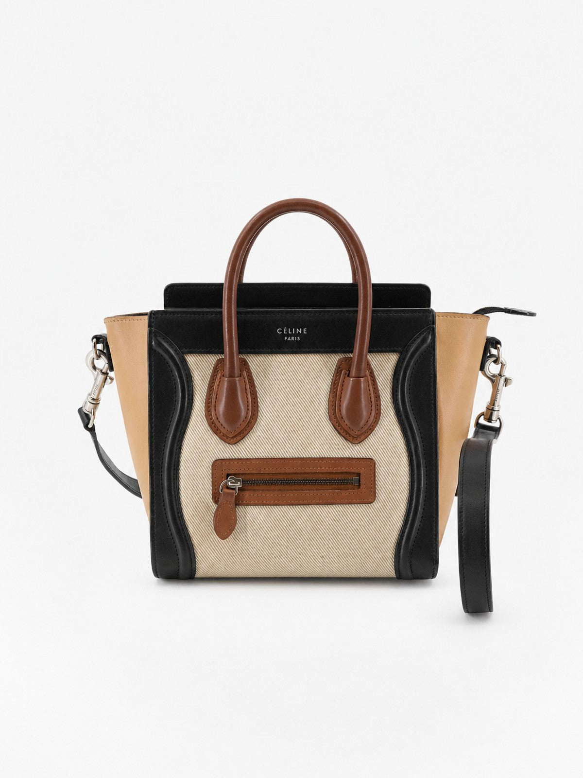 Celine Mini Luggage Multi color Leather