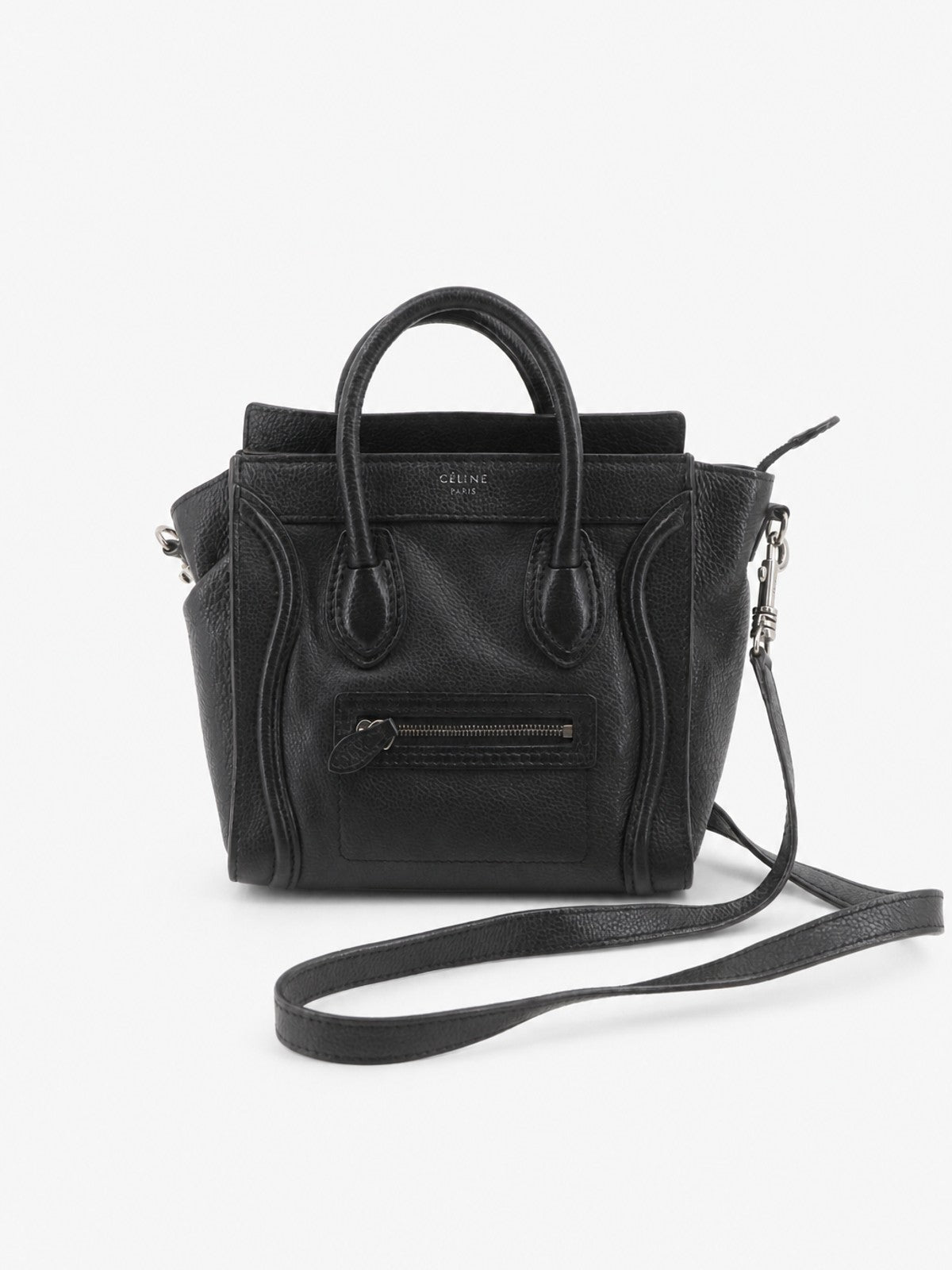 Celine Mini Luggage Black Leather