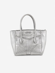 Miu Miu Hand Bag Silver Leather