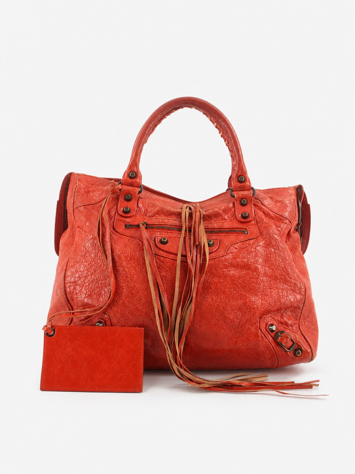 Balenciaga Velo Orange Leather