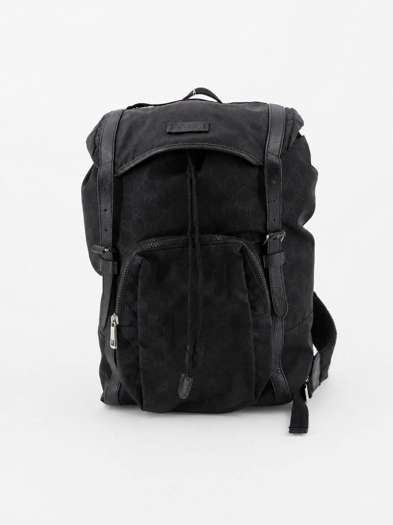 Gucci Backpack Black Soft nylon
