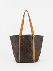 Louis Vuitton Sac Shopping Brown Canvas