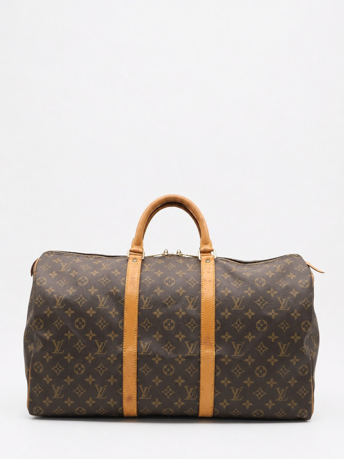 Louis Vuitton Keepall 50 Brown Canvas