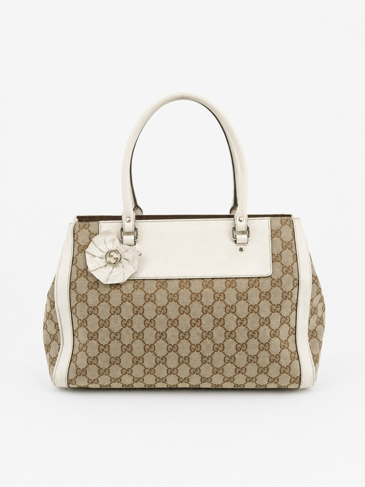 Gucci Shoulder Bag Brown Canvas