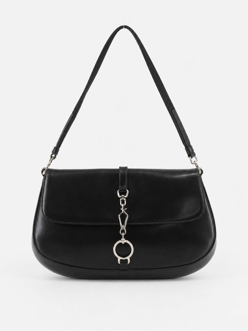 Prada Shoulder Bag Black Leather