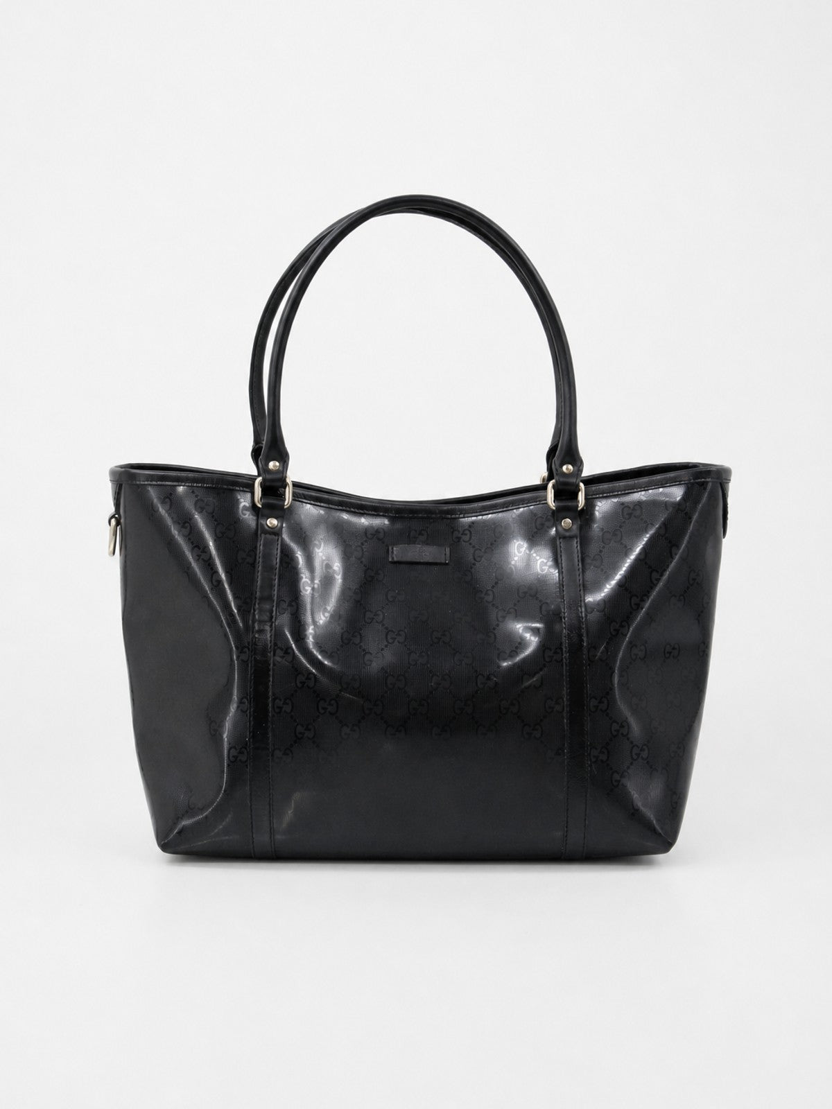 Gucci Tote Bag Black Canvas
