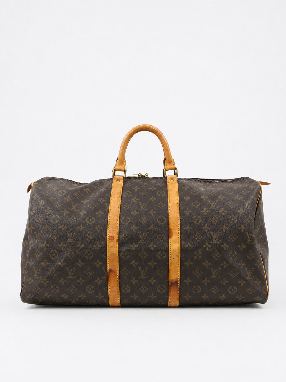 Louis Vuitton Keepall 55 Brown Canvas