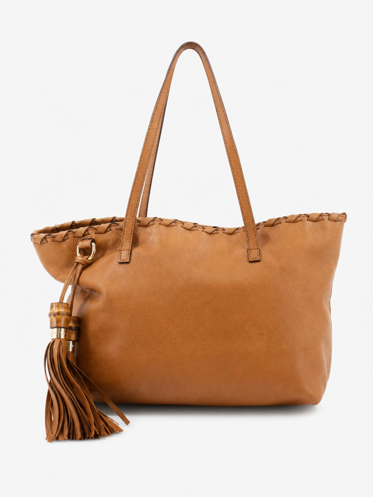 Gucci Tote Bag Brown Leather