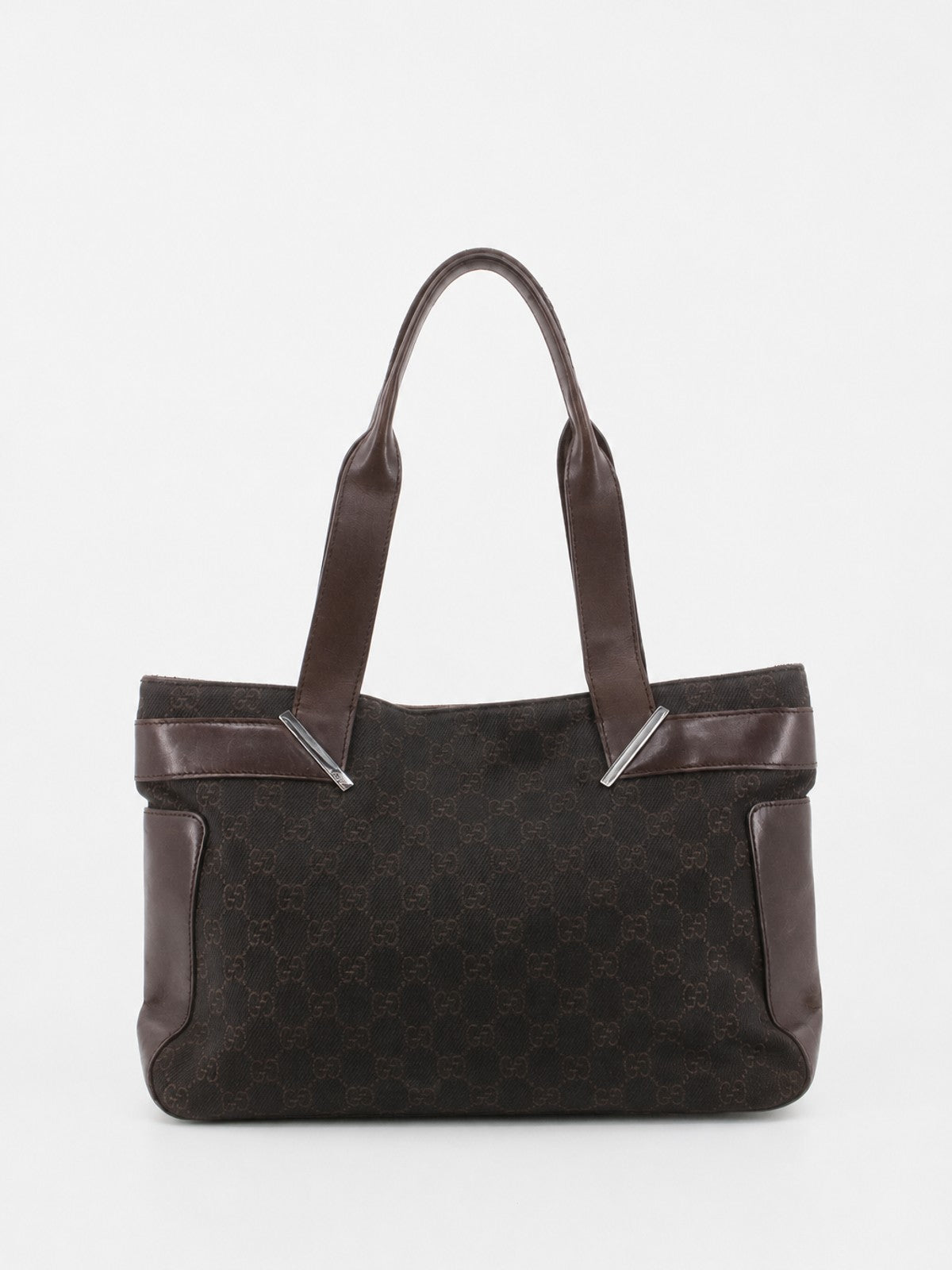 Gucci Shoulder Bag Brown Fabric