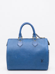 Louis Vuitton Speedy 25 Blue Epi leather
