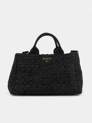 Prada Medium Canapa Black Fabric